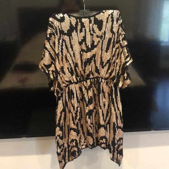 Madison Marcus asymmetrical sequin mini dress - Picture 3 of 8